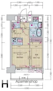 プレサンス桜山駅前アフォード【14階】の間取り