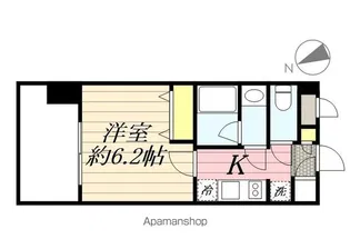 ブランシエスタ千早RJR【8階】の間取り