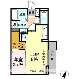 コラージュくりた【2階】の間取り