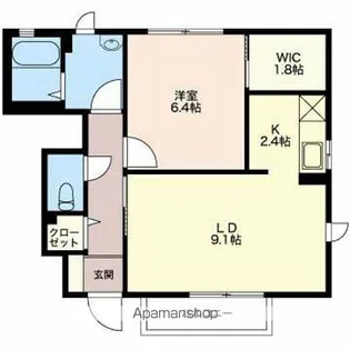 ラピス平林【1階】の間取り