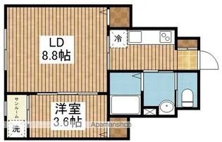 FERIO万代【1階】の間取り