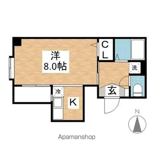 サンセイハイツ桜山【3階】の間取り