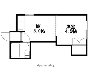 ライオネル水車町【4階】の間取り