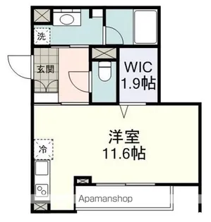 BF GARDEN【203号室】の間取り