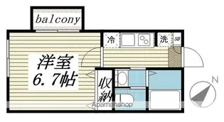 セカンドダウン【2階】の間取り