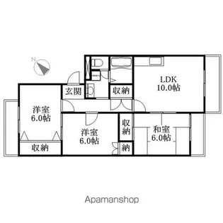 栗の木マンション【201号室】の間取り