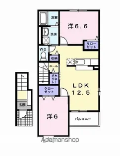 リリー【2階】の間取り