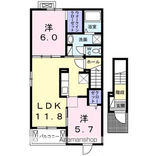 トレジャー【2階】の間取り