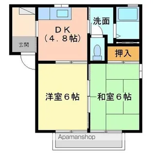 ポートシマダ A棟【1階】の間取り