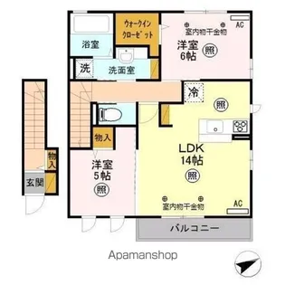オクトトップ【2階】の間取り