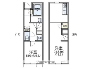 レオネクストMON YASUE【105号室】の間取り