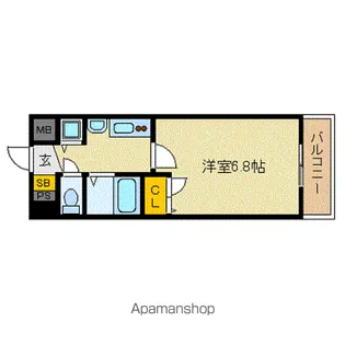 プレサンス千種駅前ネオステージ【6階】の間取り