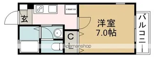 メイプルコート西畑【1階】の間取り