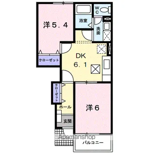 エトワール【1階】の間取り
