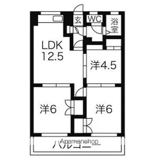 プリミエール平和ヶ丘【505号室】の間取り
