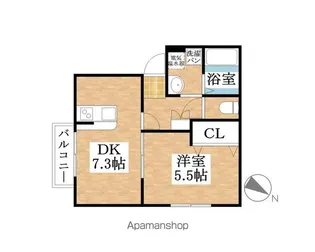 サン・FRIENDSいしい【2階】の間取り
