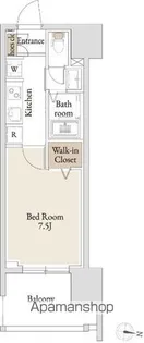 BLESS亀戸【8階】の間取り