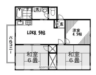 アーバンライフ八木【2階】の間取り