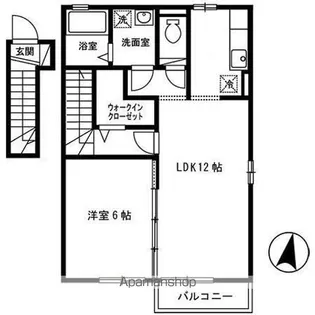 モダンコート矢巾【2階】の間取り