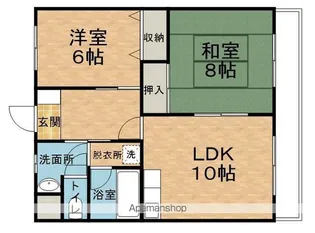 ハイツ安曇野5【202号室】の間取り