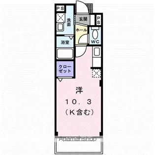 サン・スプリングメゾンA【1階】の間取り