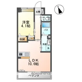 アクティブシティー横塚【205号室】の間取り