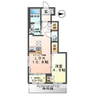 エーリオ B【1階】の間取り