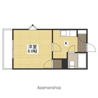 ボヌール中尾【4階】の間取り