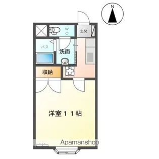 ラボーテ栄【1階】の間取り