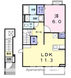 AR本牧【2階】の間取り