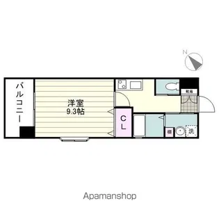 セントラルハイツ上之園【206号室】の間取り