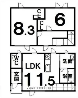 COMUNIⅡ【A号室】の間取り
