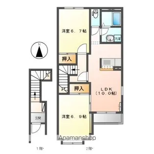 パークハイツ【202号室】の間取り