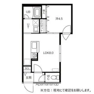 グランドサクセス北6条【2階】の間取り