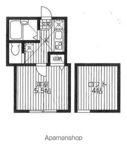 レイディアンス根岸【1階】の間取り