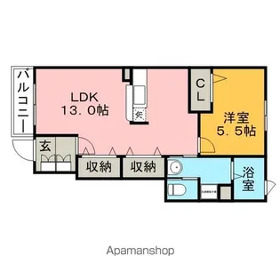 ソレイユ【1階】の間取り