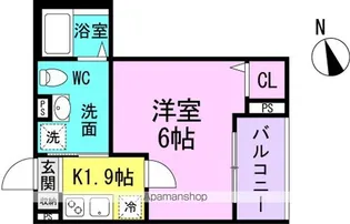 CRASTINE中在家町A(クラスティーネナカザイケチョウ)【1階】の間取り