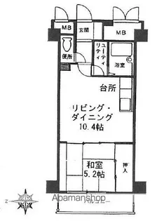 クリオ行啓通参番館【5階】の間取り