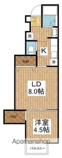 プリムヴェール下木戸【1階】の間取り