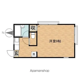 ディアコートN【202号室】の間取り