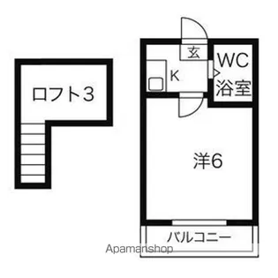 フジテラス小幡【203号室】の間取り