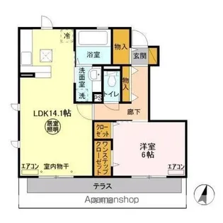 グリーンヴィラ ハーケン【1階】の間取り