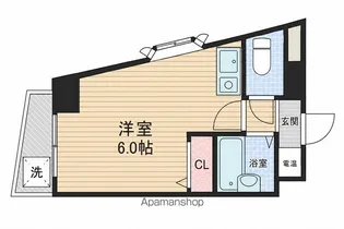 フレア新大阪【4階】の間取り