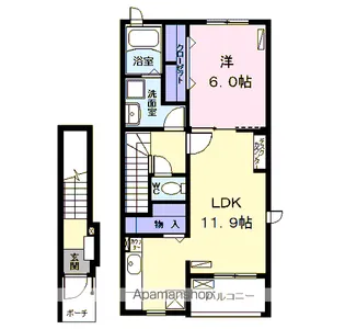 フォレスト比良西2【2階】の間取り