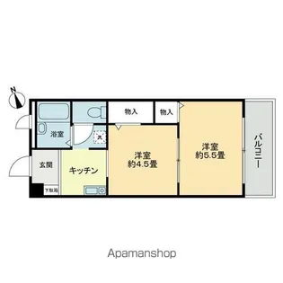 フィネス中屋敷【3階】の間取り