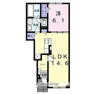 パークハイツモア【1階】の間取り