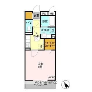 ラ・フォンテ【1階】の間取り