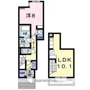 ウインダム ガーデンⅡA【1階】の間取り