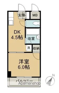 メゾンFUMI【304号室】の間取り