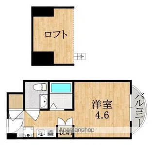 エヌエムドゥーズ【2階】の間取り
